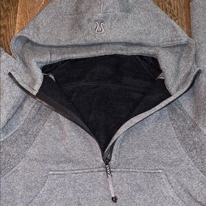 lululemon Scuba Oversized Half-Zip Hoodie, Heathered Speckled Black